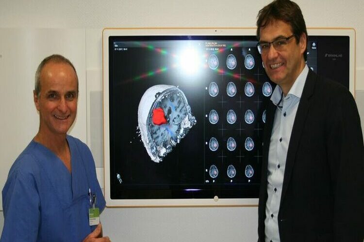 europaeisches-parlament-unterstuetzt-europaeischen-gesundheitsdatenraum Auf dem Bild sind EU Abgeordneter Dr. Liese und Prof. Dr. Braun zu sehen.