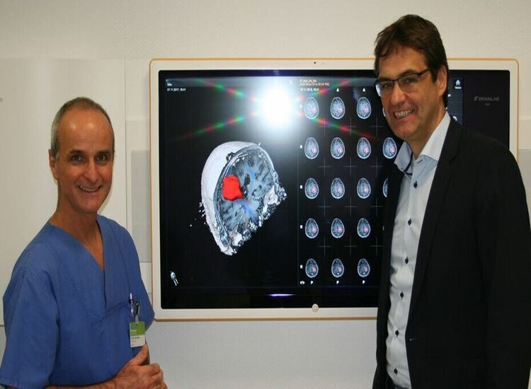 europaeisches-parlament-unterstuetzt-europaeischen-gesundheitsdatenraum Auf dem Bild sind EU Abgeordneter Dr. Liese und Prof. Dr. Braun zu sehen.