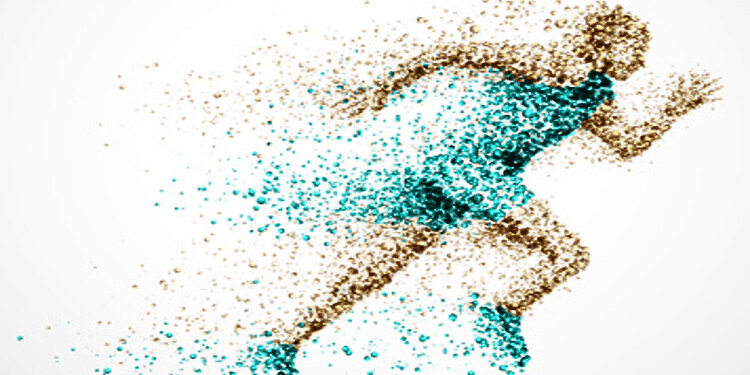 zusatzweiterbildung-sportmedizin Auf dem Bild ist die Grafik eines Läufers zu sehen.